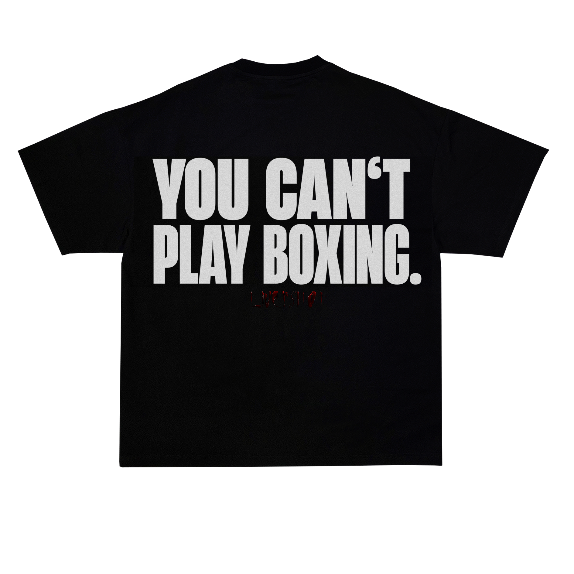 YOU CAN’T PLAY BOXING T-SHIRT BLACK