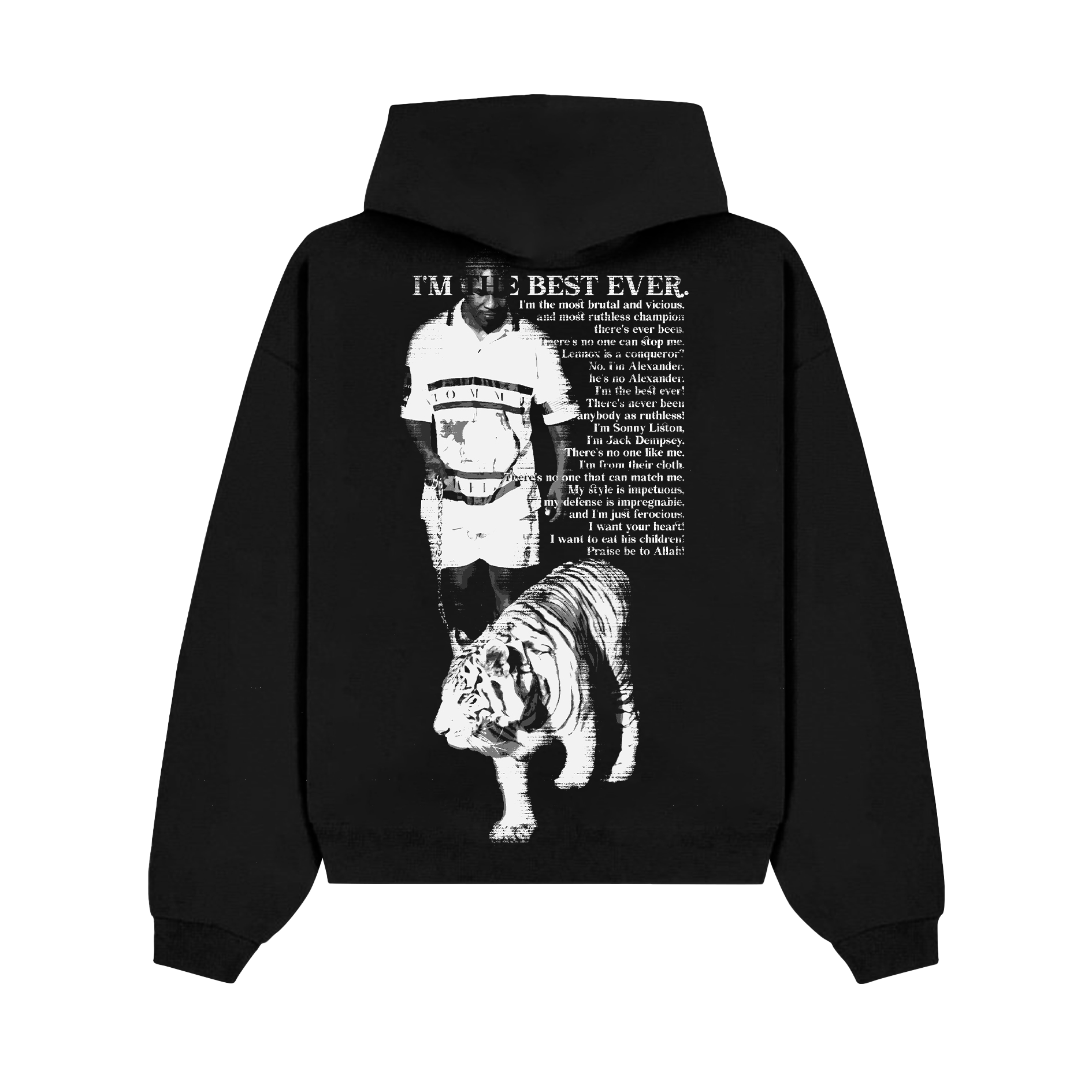 MIKE TYSON HOODIE BLACK